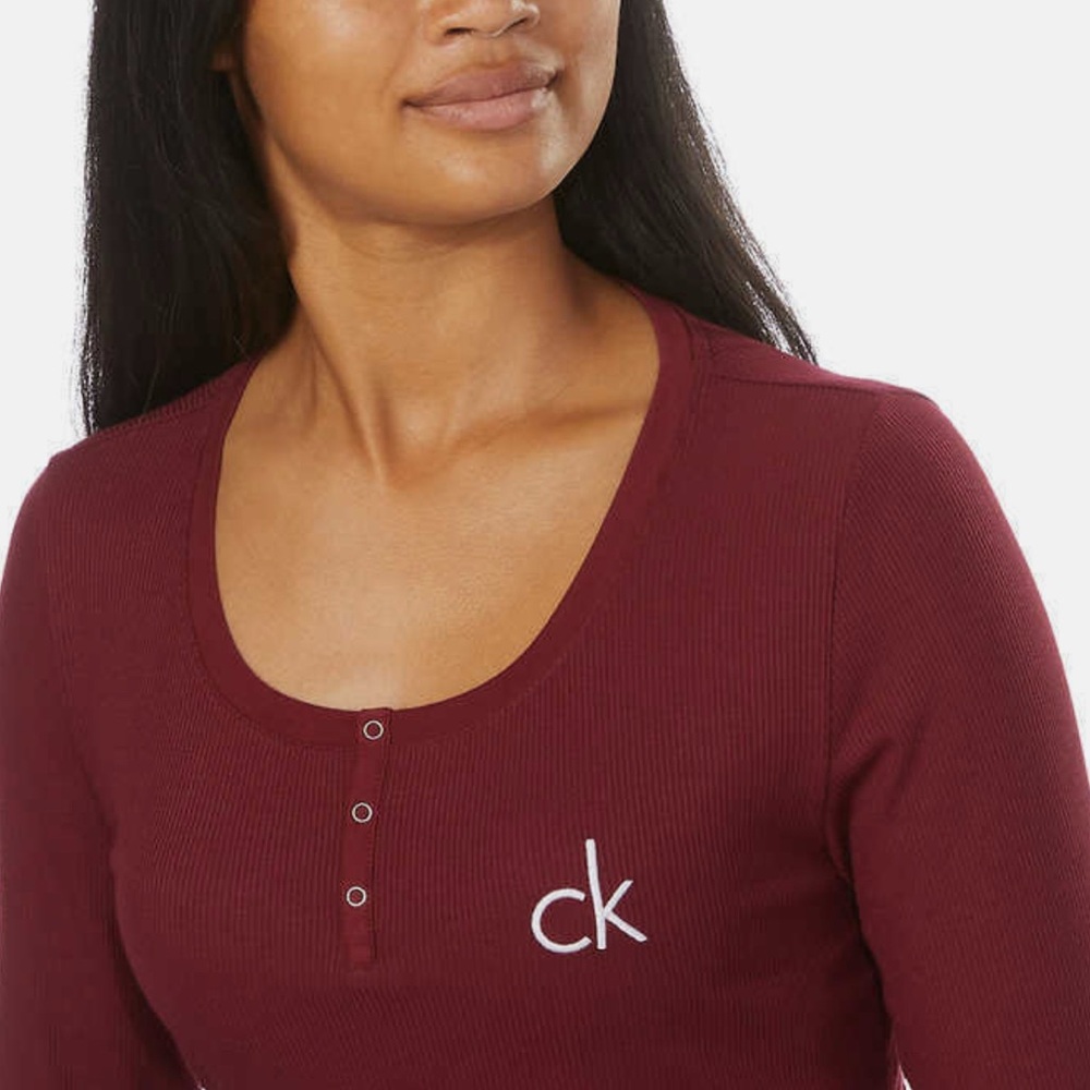 Calvin Klein Women's Burgundy Top